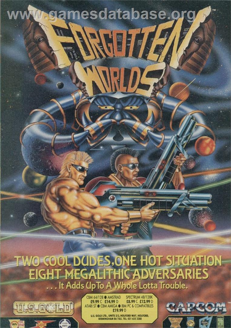 Forgotten Worlds - Sinclair ZX Spectrum - Artwork - Advert