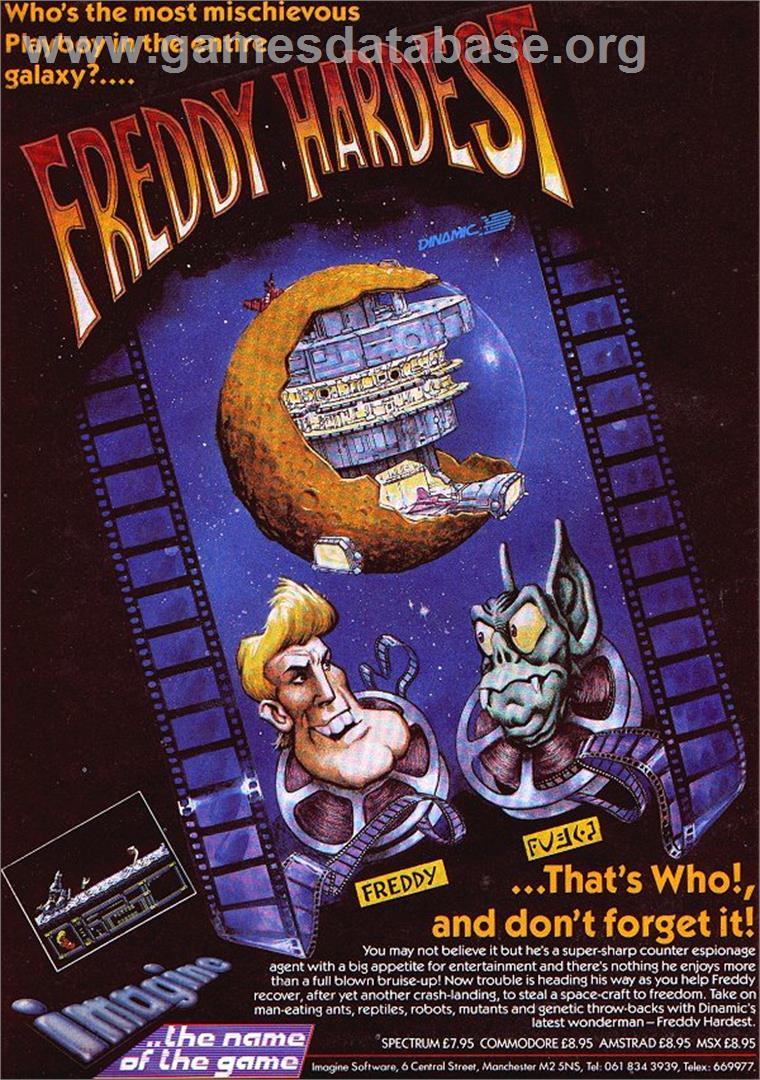 Freddy Hardest - Sinclair ZX Spectrum - Artwork - Advert