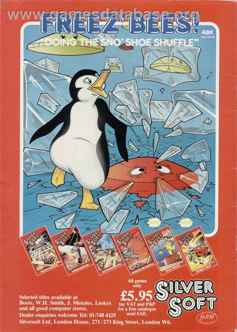 Freez' Bees - Sinclair ZX Spectrum - Artwork - Advert