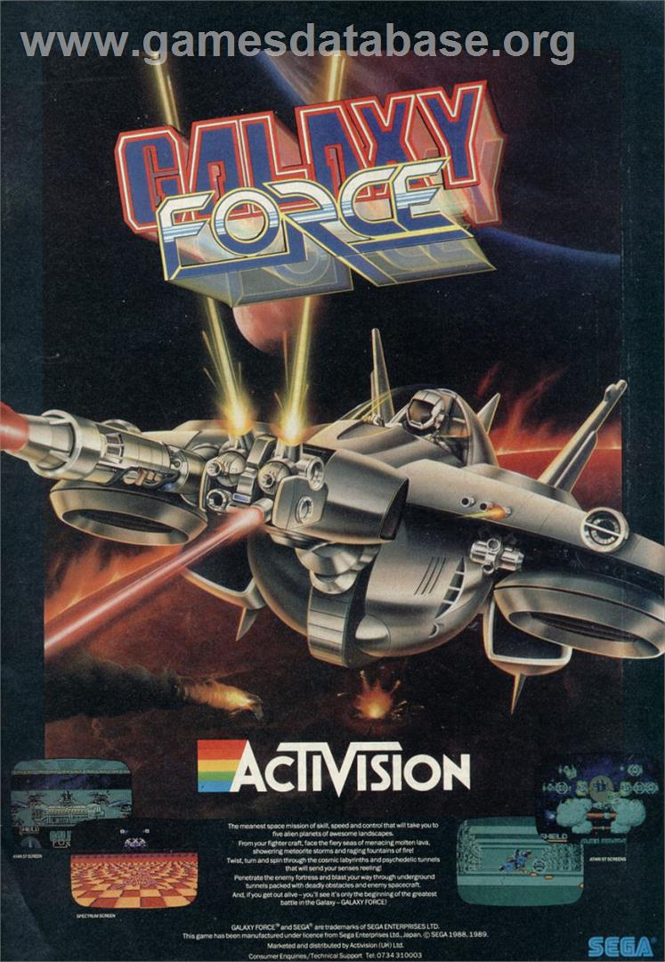 Galaxy Force - Sinclair ZX Spectrum - Artwork - Advert