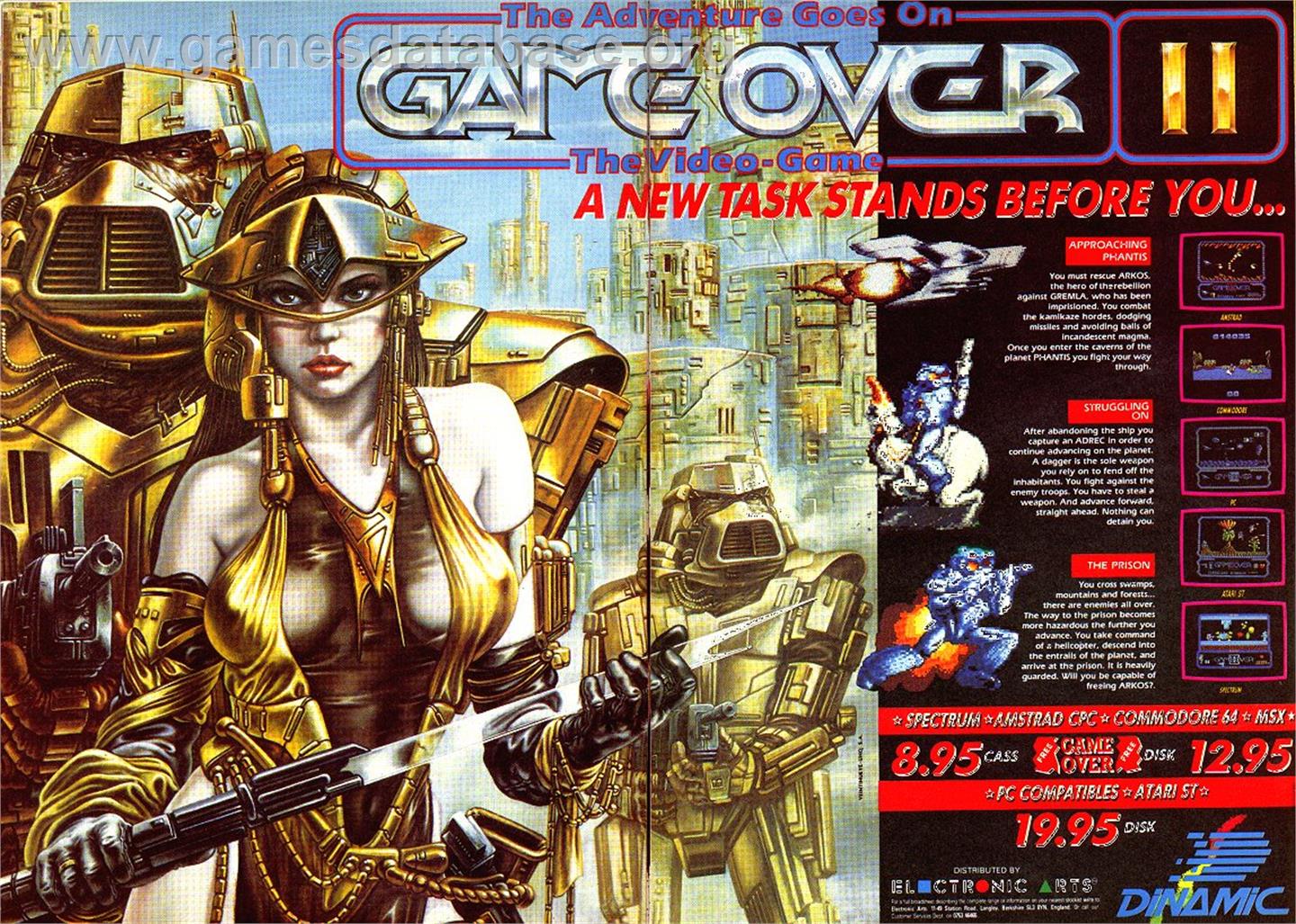 Game Over 2 - Microsoft DOS - Artwork - Advert