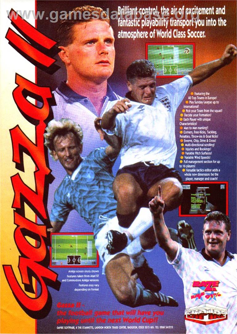 Gazza II - Microsoft DOS - Artwork - Advert