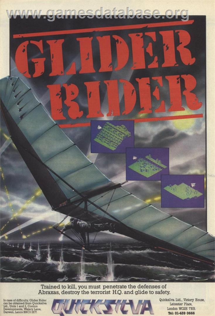 Glider Rider - Commodore 64 - Artwork - Advert
