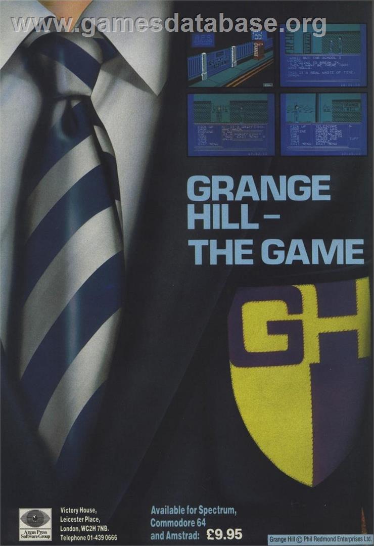 Grange Hill - Sinclair ZX Spectrum - Artwork - Advert