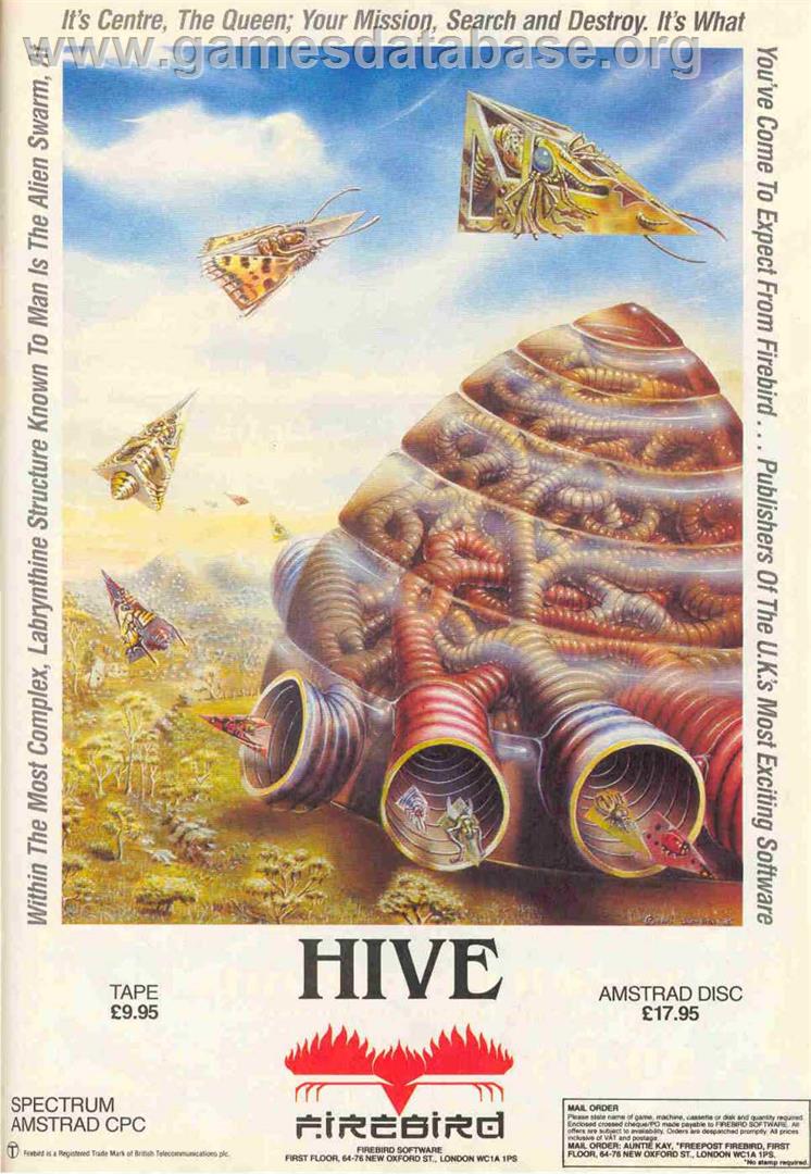 Hive - Sinclair ZX Spectrum - Artwork - Advert