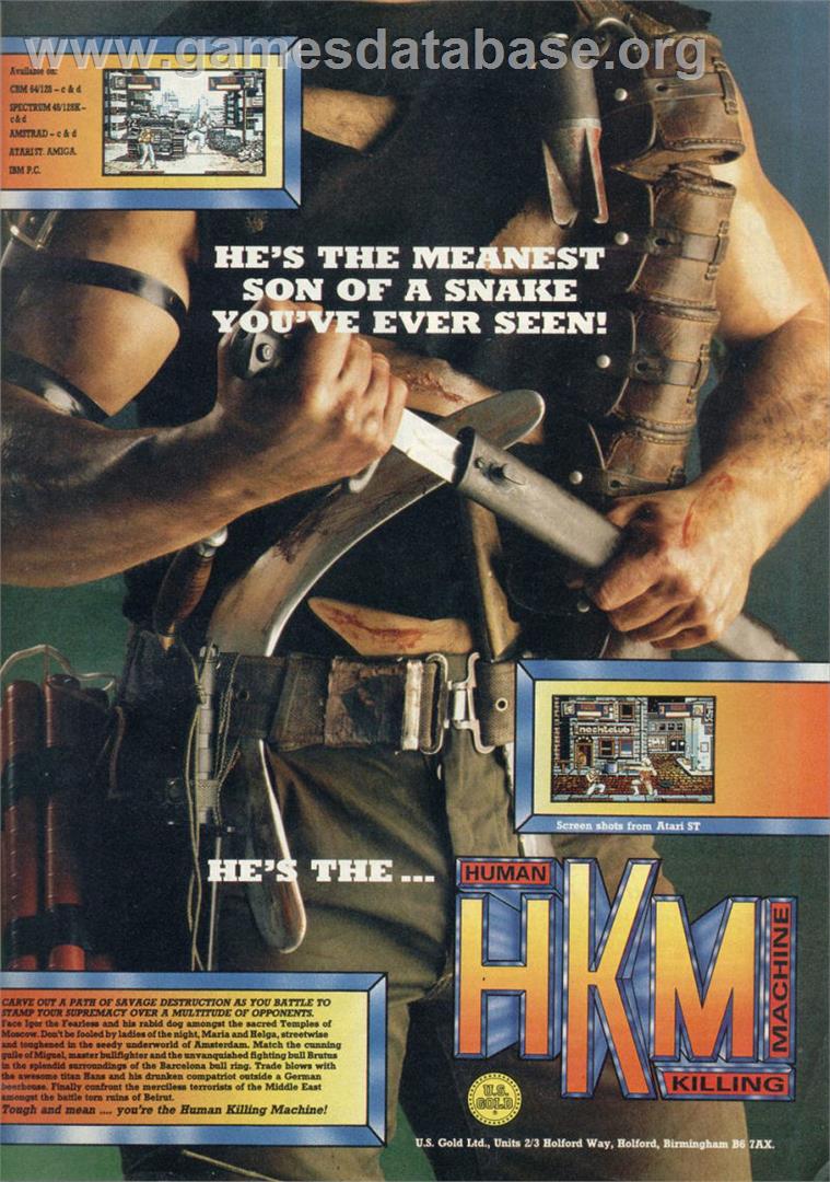 Human Killing Machine - Microsoft DOS - Artwork - Advert