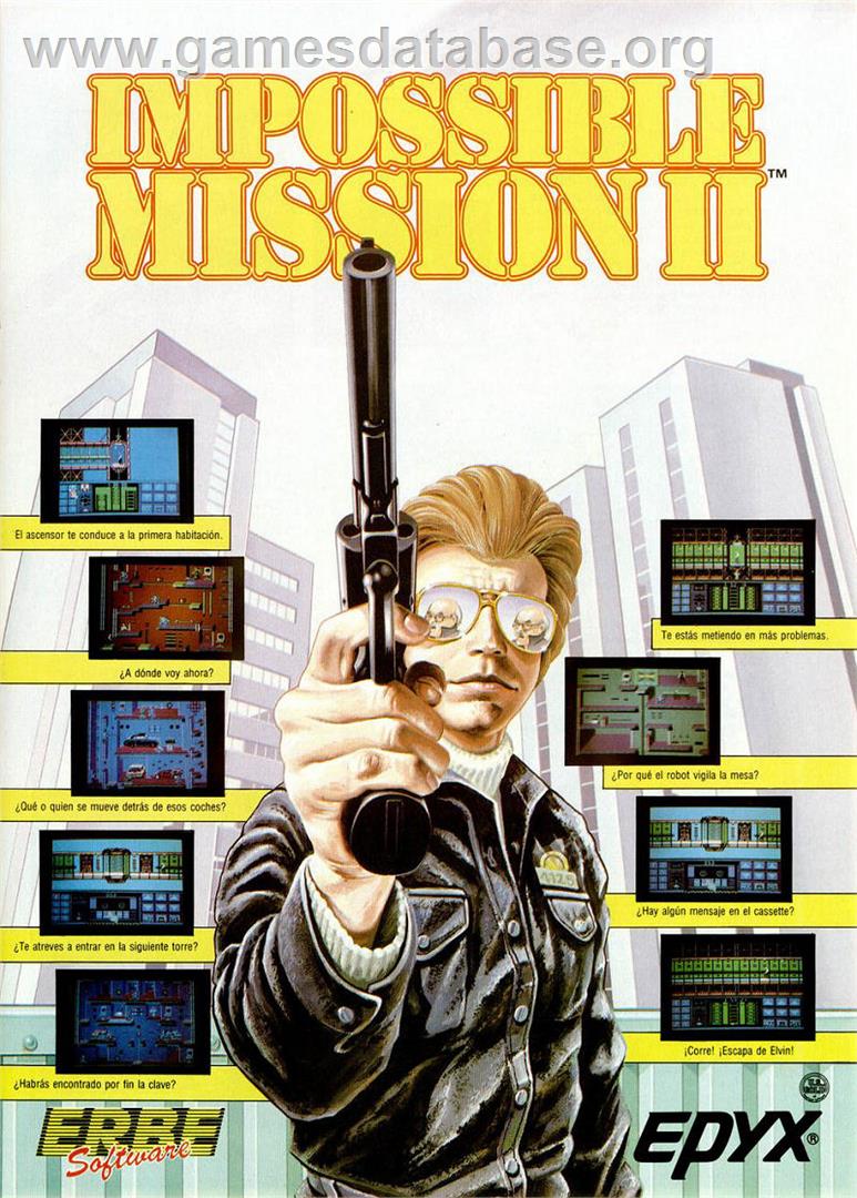 Impossible Mission 2 - Microsoft DOS - Artwork - Advert