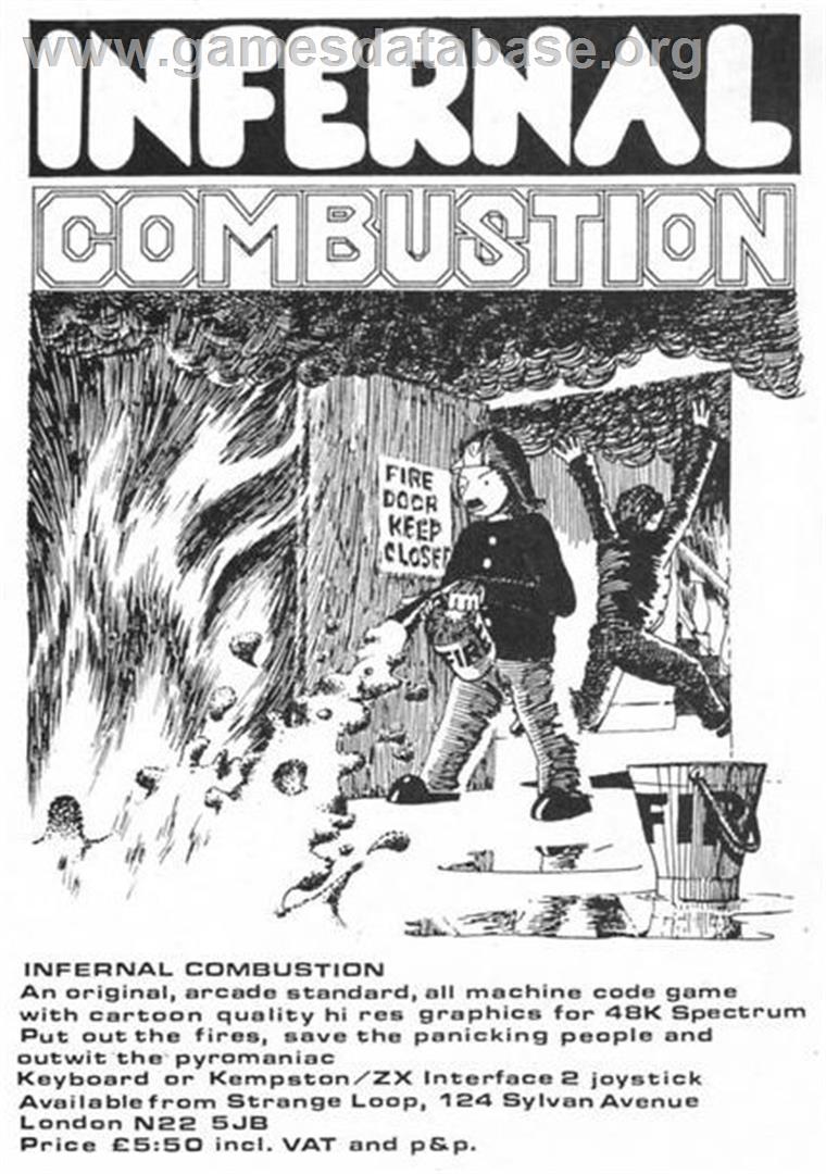 Infernal Combustion - Sinclair ZX Spectrum - Artwork - Advert