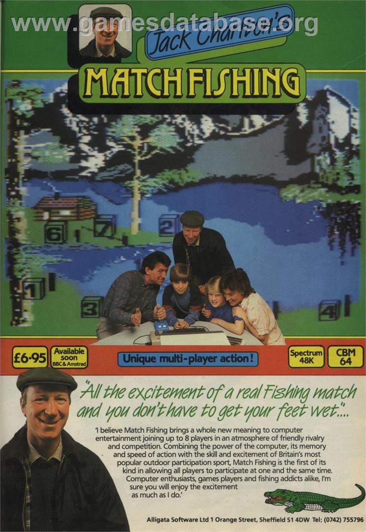 Jack Charlton's Match Fishing - Commodore 64 - Artwork - Advert