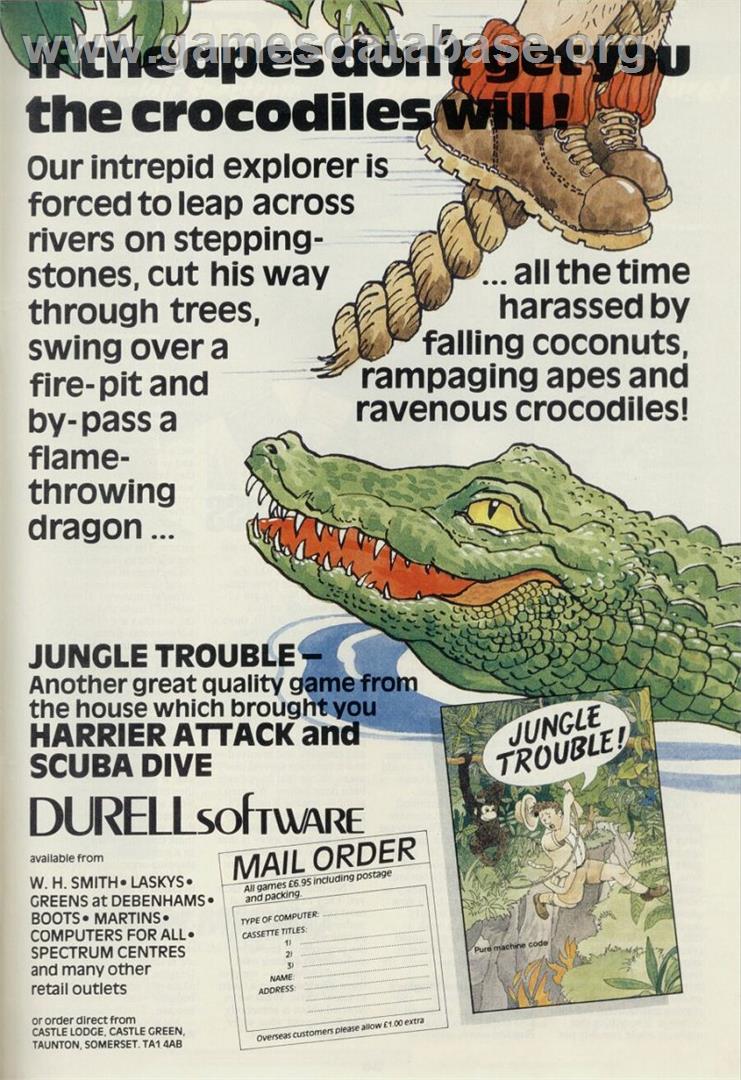 Jungle Trouble - Commodore 64 - Artwork - Advert