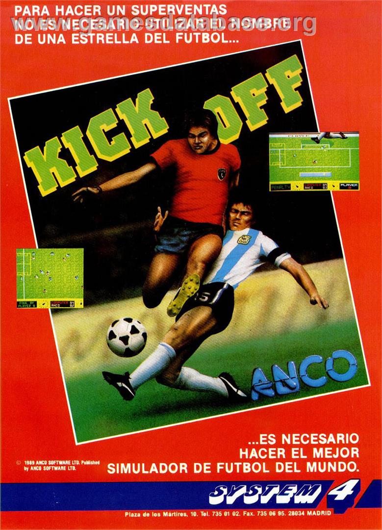 Kick Off - Sinclair ZX Spectrum - Artwork - Advert