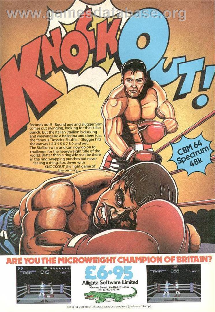 Knockout - Atari 8-bit - Artwork - Advert