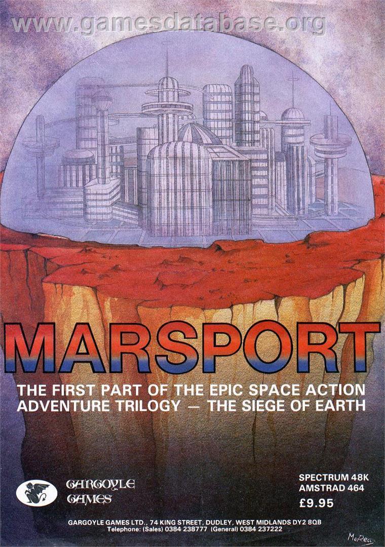 Marsport - Sinclair ZX Spectrum - Artwork - Advert