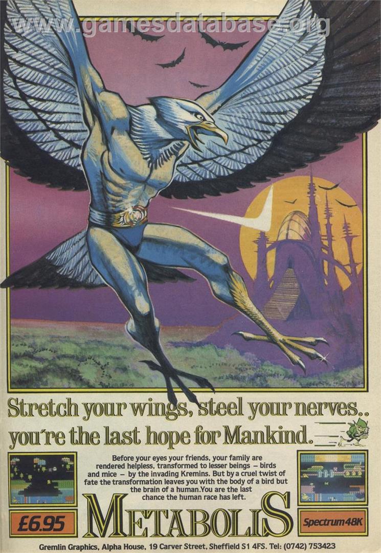 Metabolis - Commodore 64 - Artwork - Advert