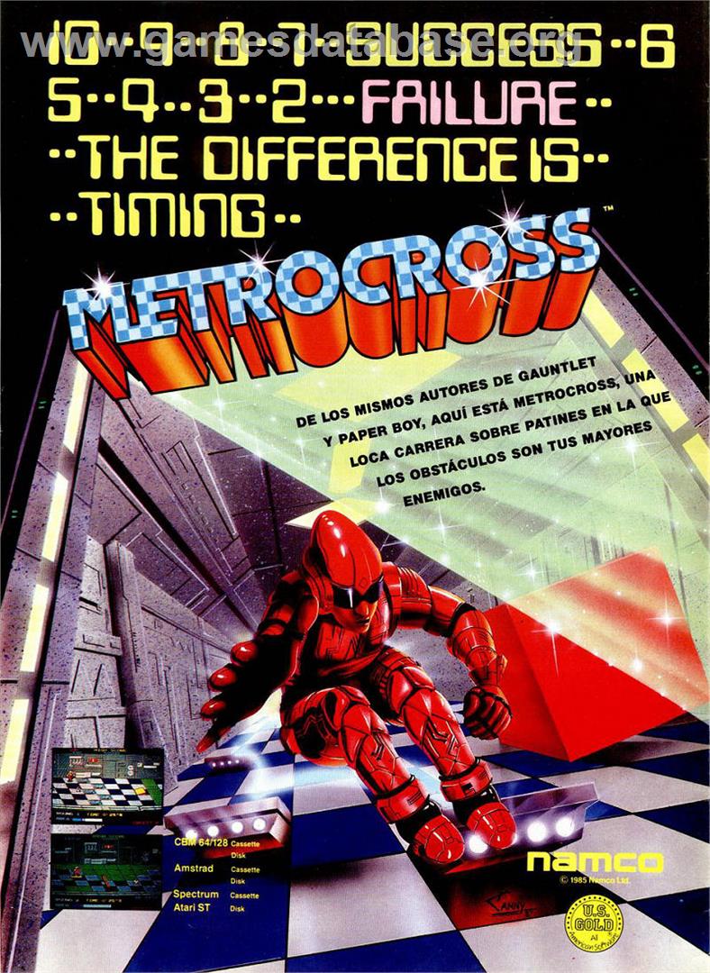 Metro Cross - Sinclair ZX Spectrum - Artwork - Advert