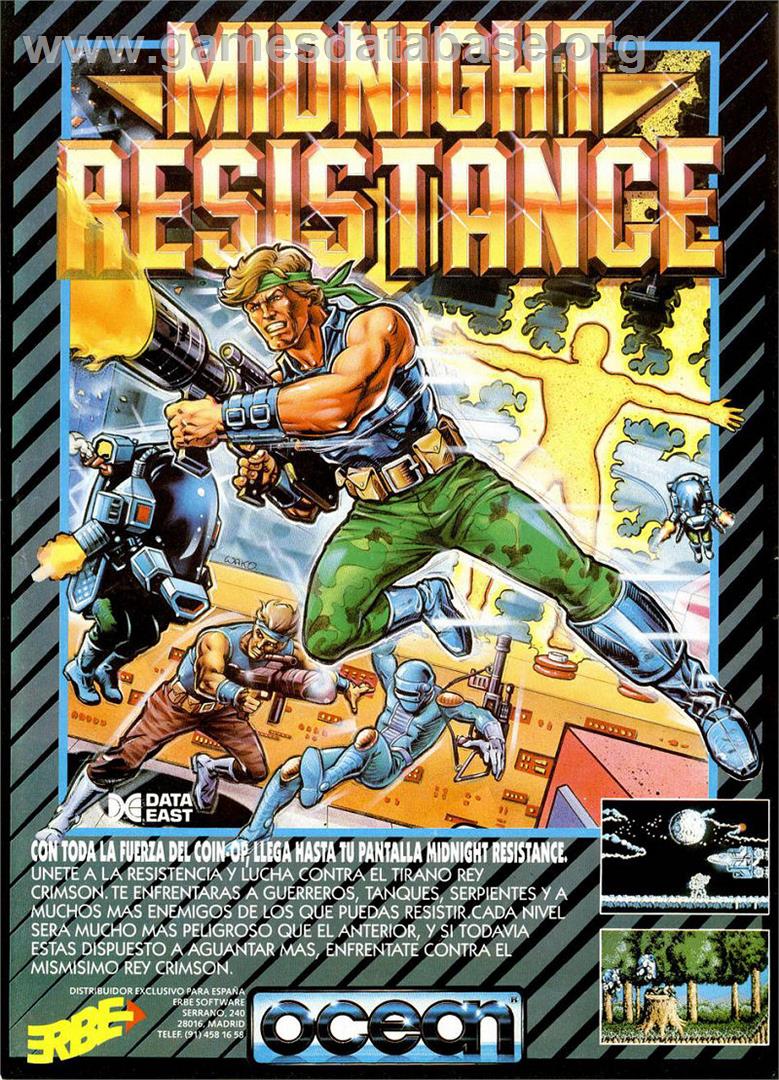 Midnight Resistance - Sinclair ZX Spectrum - Artwork - Advert