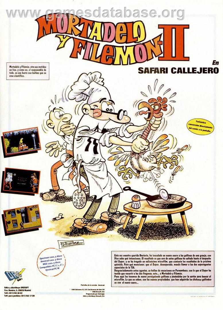 Mortadelo y Filemón 2 - MSX - Artwork - Advert