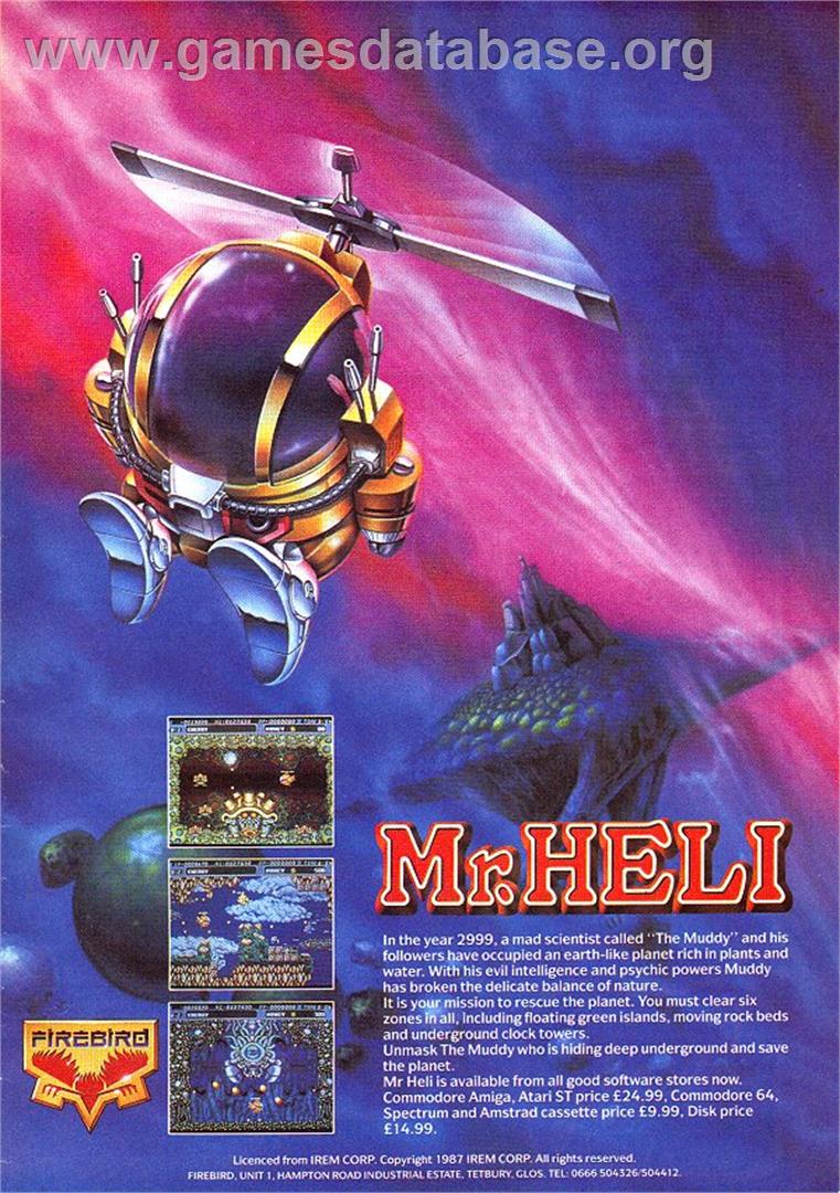 Mr. Heli - Sinclair ZX Spectrum - Artwork - Advert