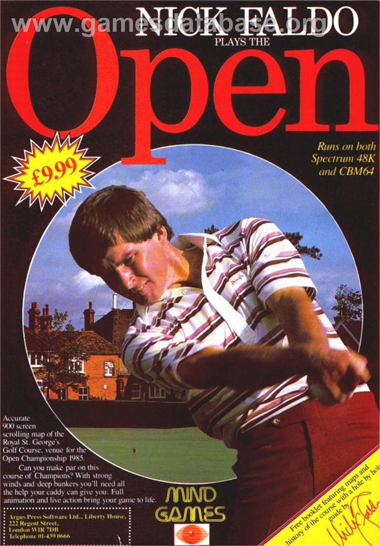Nick Faldo Plays The Open - Amstrad CPC - Artwork - Advert