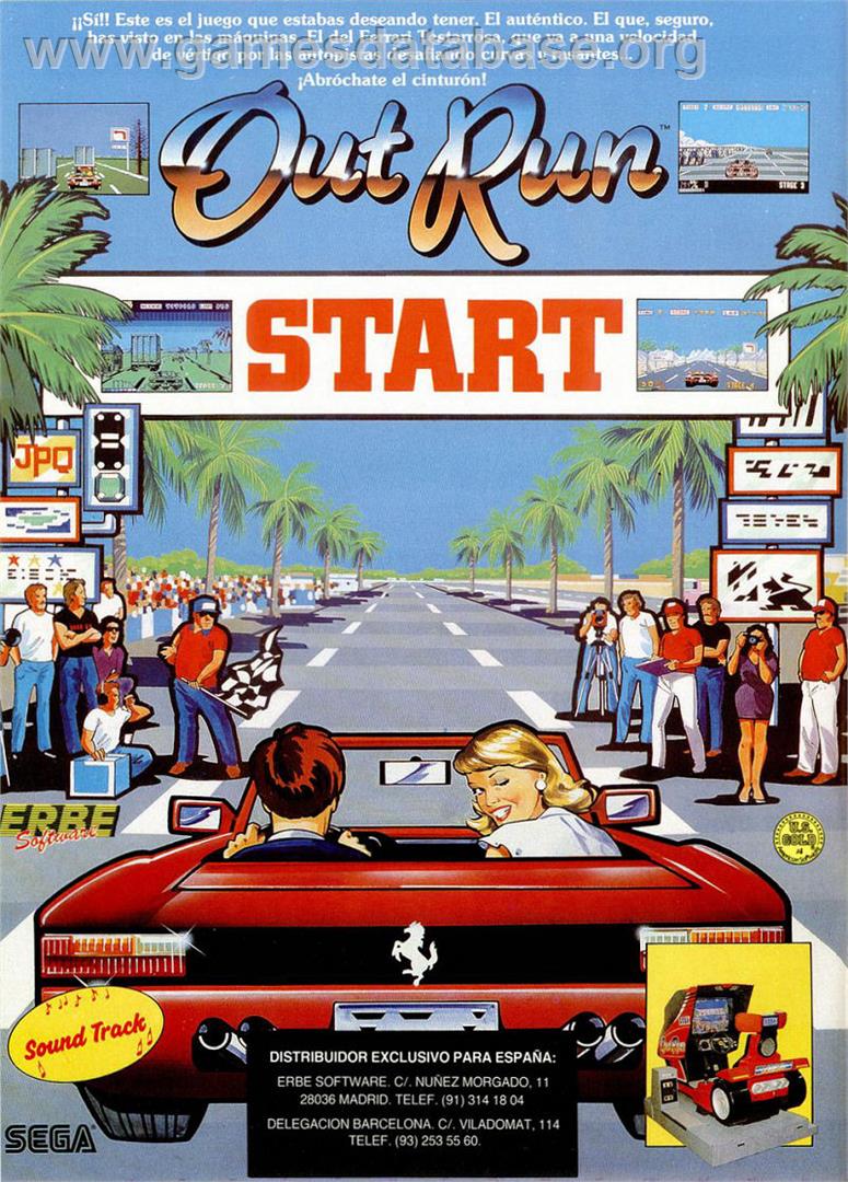 OutRun - Sinclair ZX Spectrum - Artwork - Advert