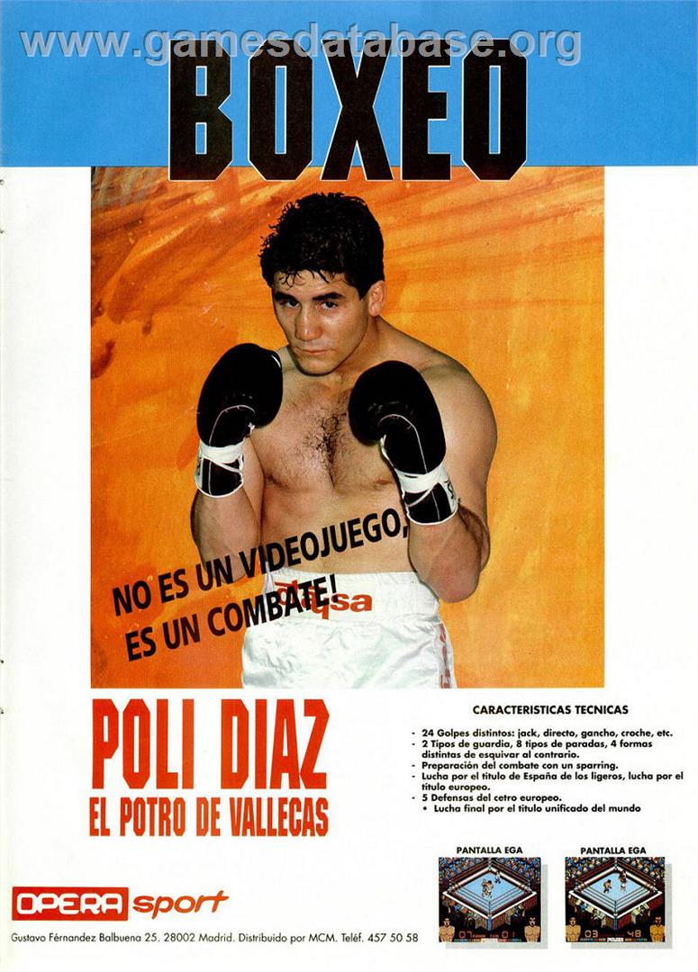 Poli Díaz - Sinclair ZX Spectrum - Artwork - Advert