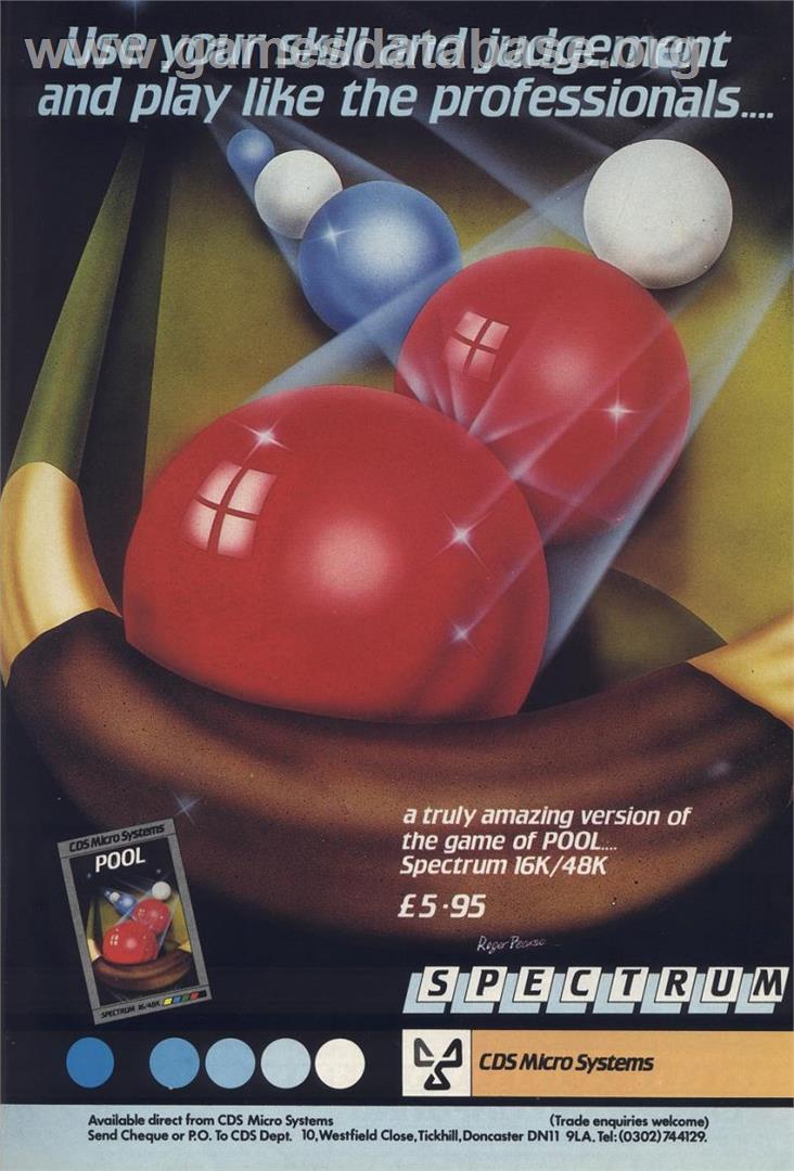 Pool (Omega) - Sinclair ZX Spectrum - Artwork - Advert