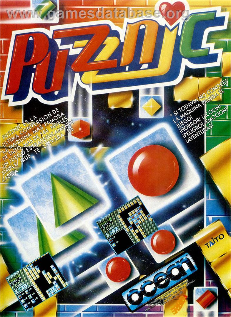 Puzznic - Sinclair ZX Spectrum - Artwork - Advert