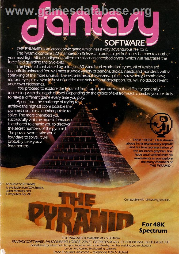 Pyramid - Atari 8-bit - Artwork - Advert