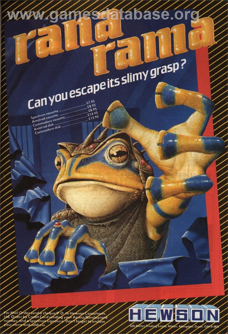 Rana Rama - Sinclair ZX Spectrum - Artwork - Advert