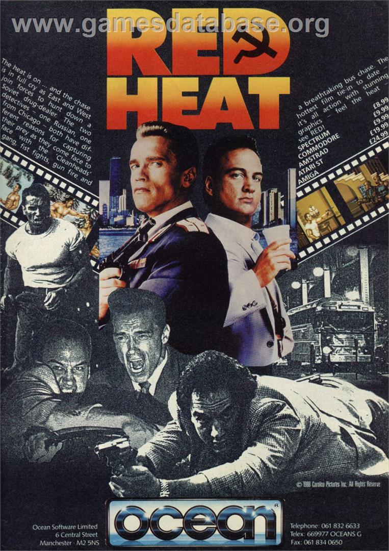 Red Heat - Sinclair ZX Spectrum - Artwork - Advert