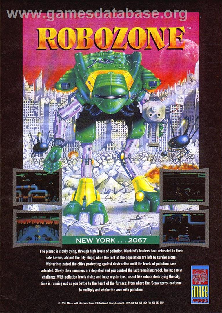 Robozone - Sinclair ZX Spectrum - Artwork - Advert