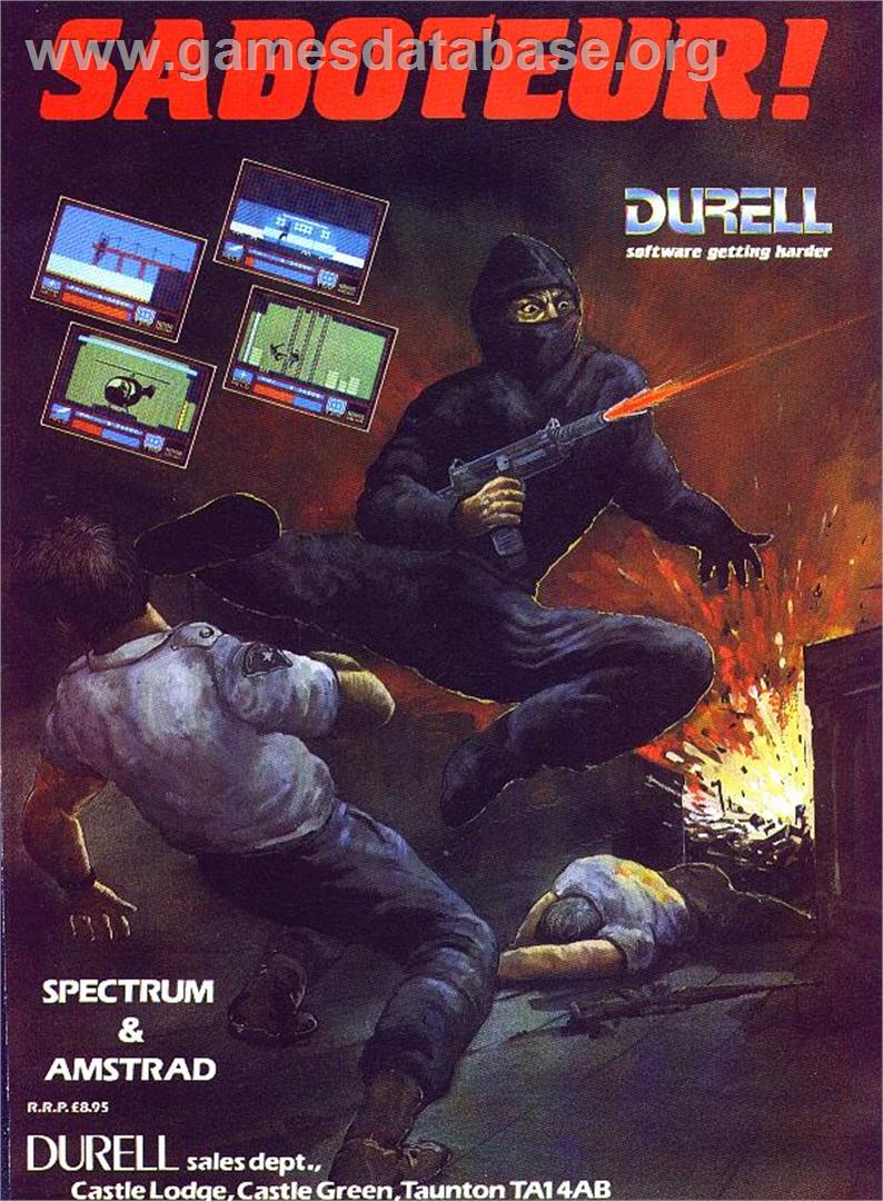 Saboteur II - Sinclair ZX Spectrum - Artwork - Advert