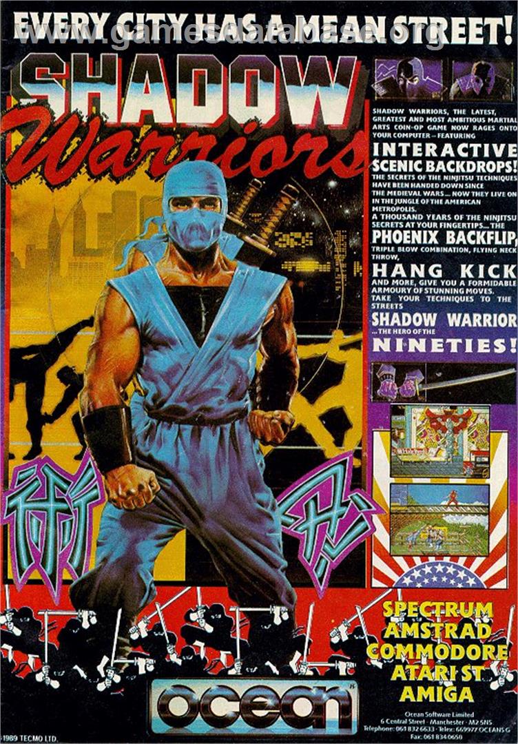 Shadow Warriors - Sinclair ZX Spectrum - Artwork - Advert