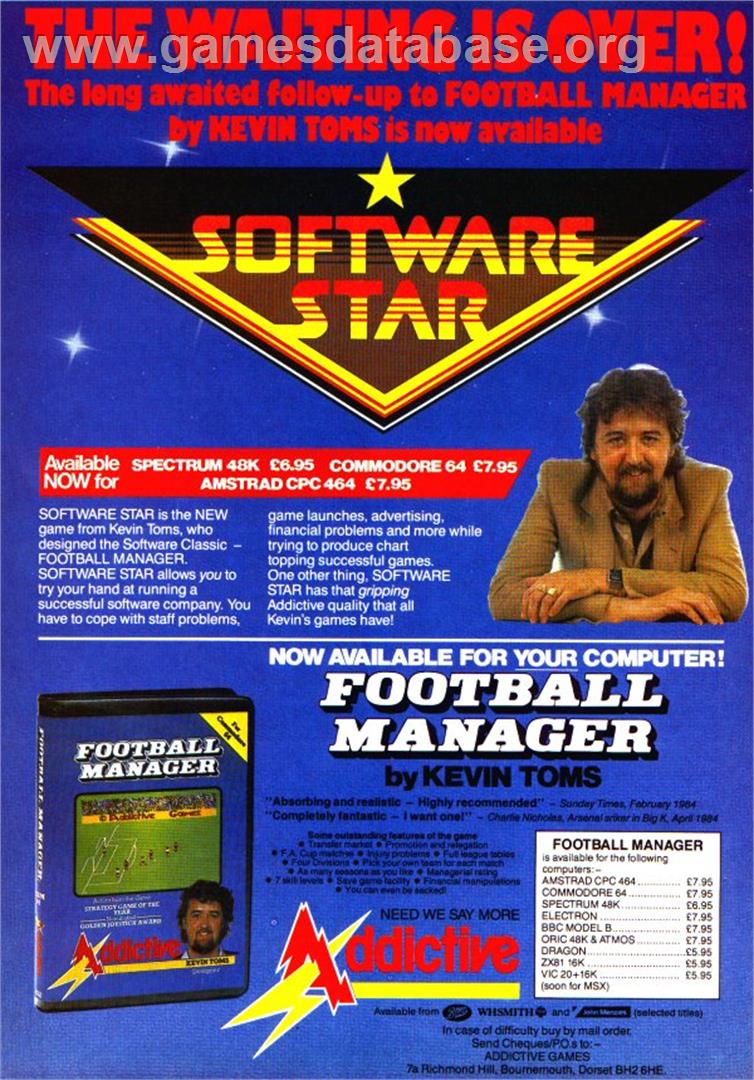 Software Star - Sinclair ZX Spectrum - Artwork - Advert