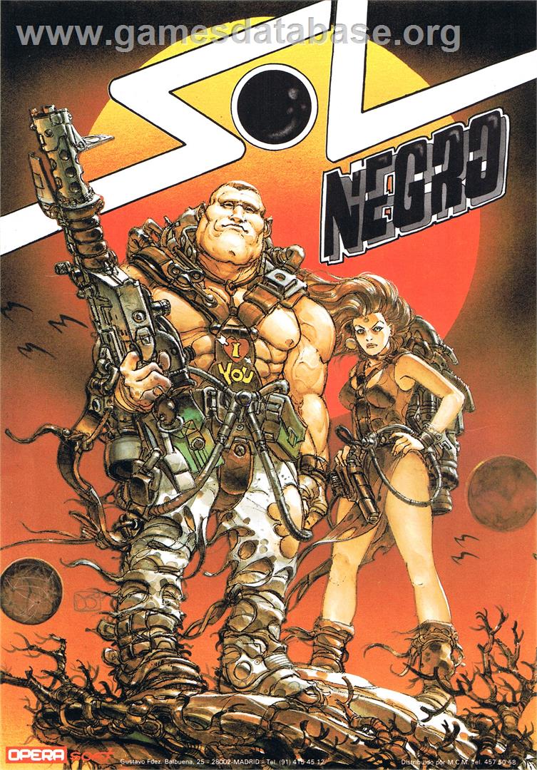 Sol Negro - MSX 2 - Artwork - Advert