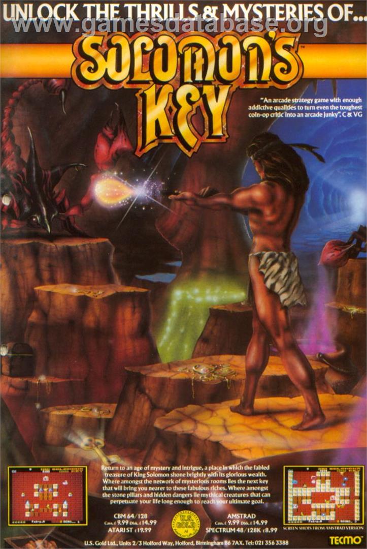 Solomon's Key - Sinclair ZX Spectrum - Artwork - Advert