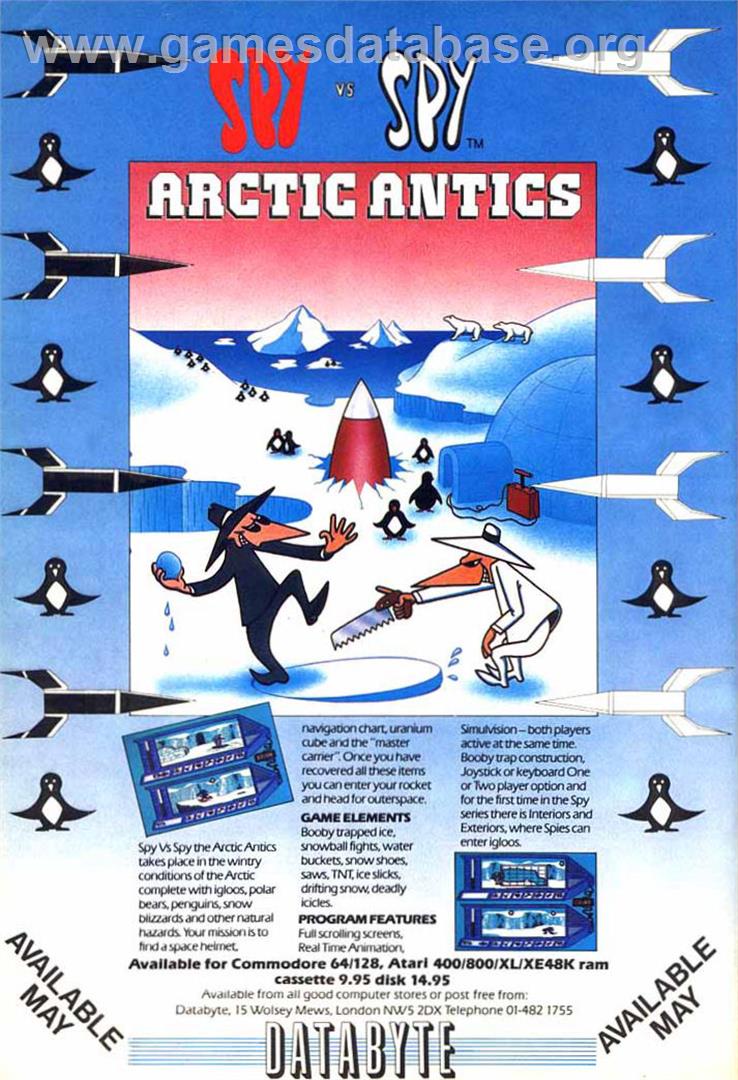 Spy vs. Spy III: Arctic Antics - Amstrad CPC - Artwork - Advert