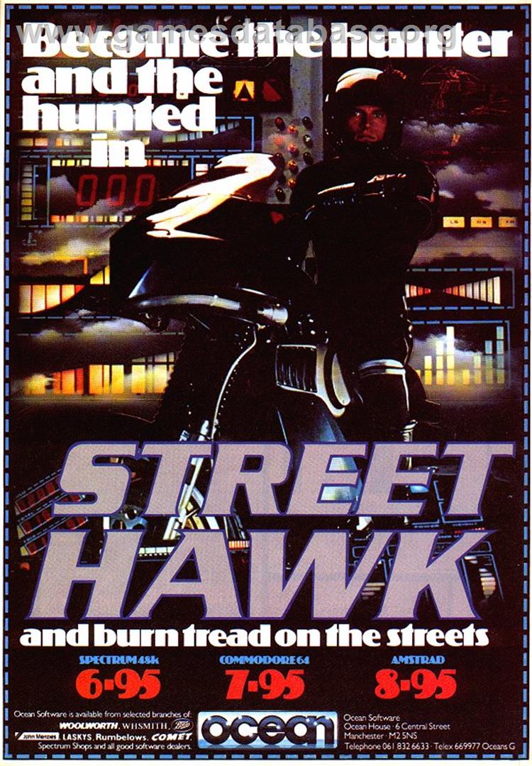 Street Hawk - El Halcon Callejero - Sinclair ZX Spectrum - Artwork - Advert