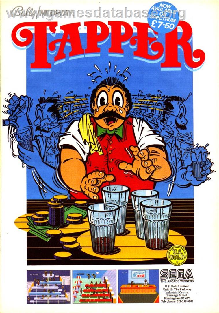 Tapper - Commodore 64 - Artwork - Advert