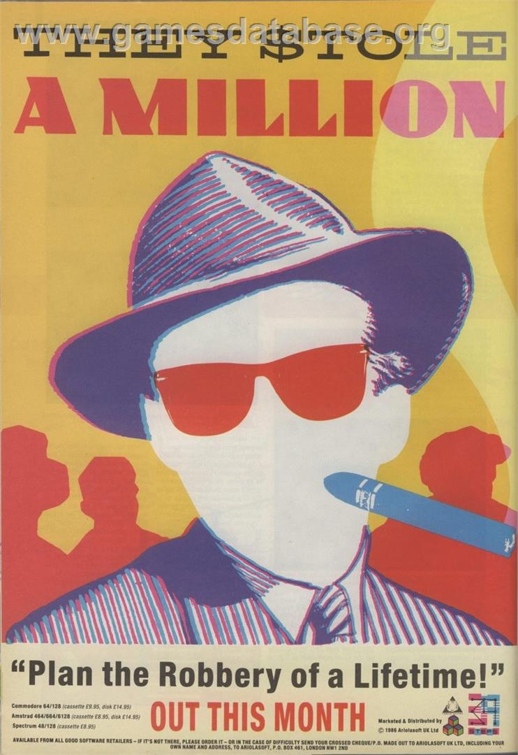 They Stole a Million - Sinclair ZX Spectrum - Artwork - Advert