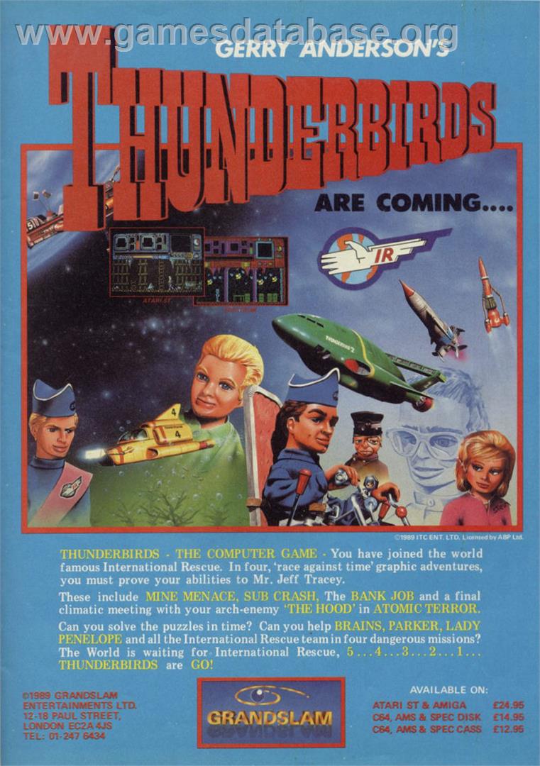 Thunderbirds - Nintendo Game Boy Advance - Artwork - Advert