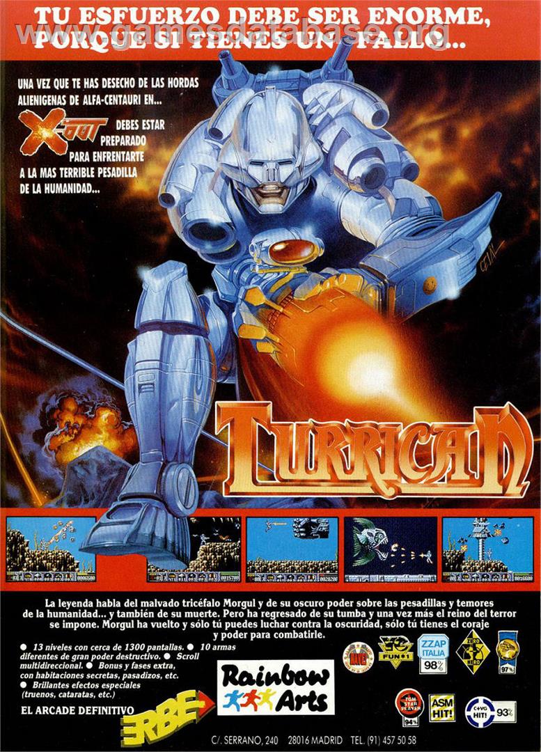 Turrican - Sinclair ZX Spectrum - Artwork - Advert