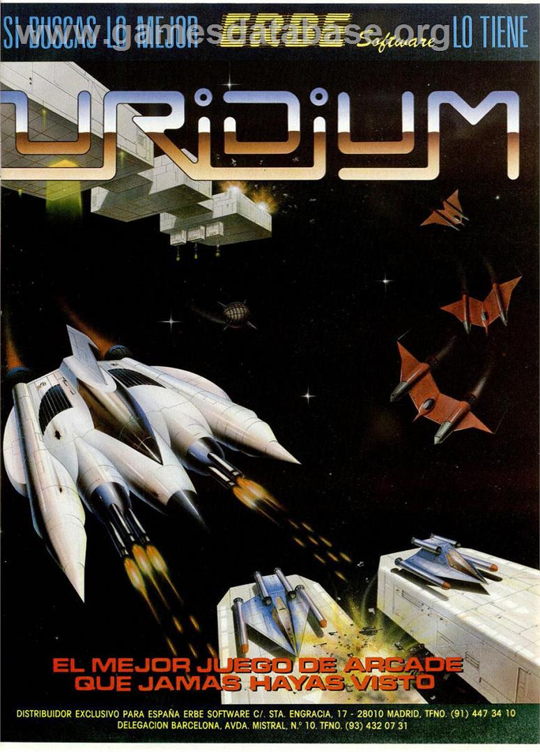 Uridium - Sinclair ZX Spectrum - Artwork - Advert