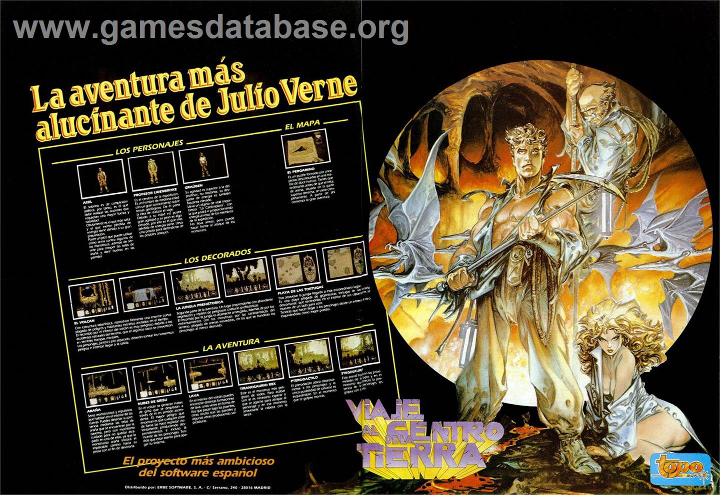 Viaje Al Centro De La Tierra - Sinclair ZX Spectrum - Artwork - Advert