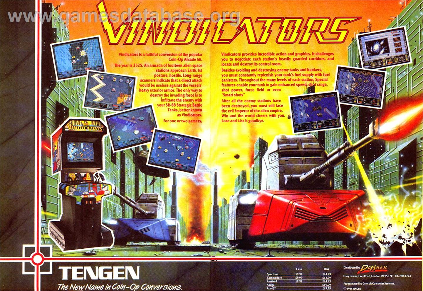 Vindicators - Sinclair ZX Spectrum - Artwork - Advert