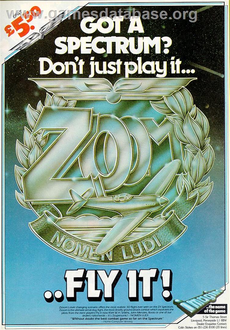 Zzoom - Sinclair ZX Spectrum - Artwork - Advert