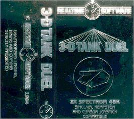 Box cover for 3D Tank Duel on the Sinclair ZX Spectrum.