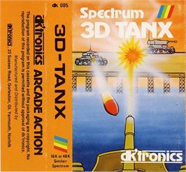 Box cover for 3D Tanx on the Sinclair ZX Spectrum.