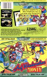 Box cover for Auf Wiedersehen Monty on the Sinclair ZX Spectrum.