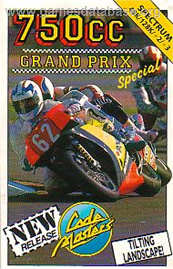 750cc Grand Prix - Sinclair ZX Spectrum - Artwork - Box